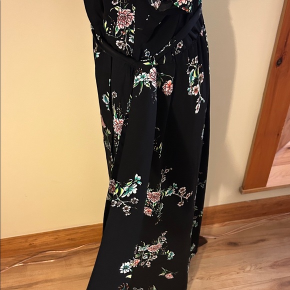 NWOT Faux Wrap Maxi Dress Floral Wrap Dress Fairy Whimsy Romantic - Picture 9 of 11